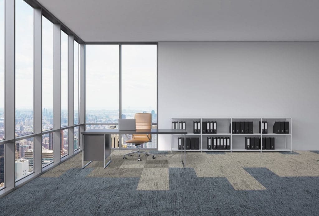 commercial carpet in office