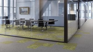 commercial carpet in boardroom