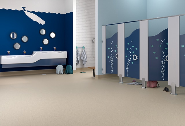 safety flooring in bathroom