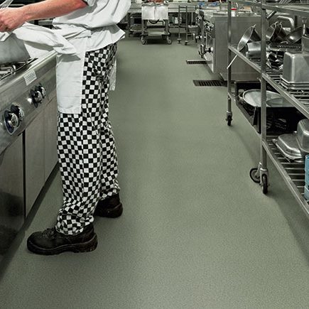 non slip flooring in a kitchen our non slip flooring is the perfect safety flooring option to keep you safe when in a workspace